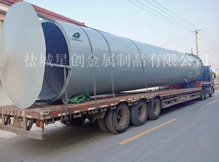 為西安某熱電廠做的雙層保溫煙囪